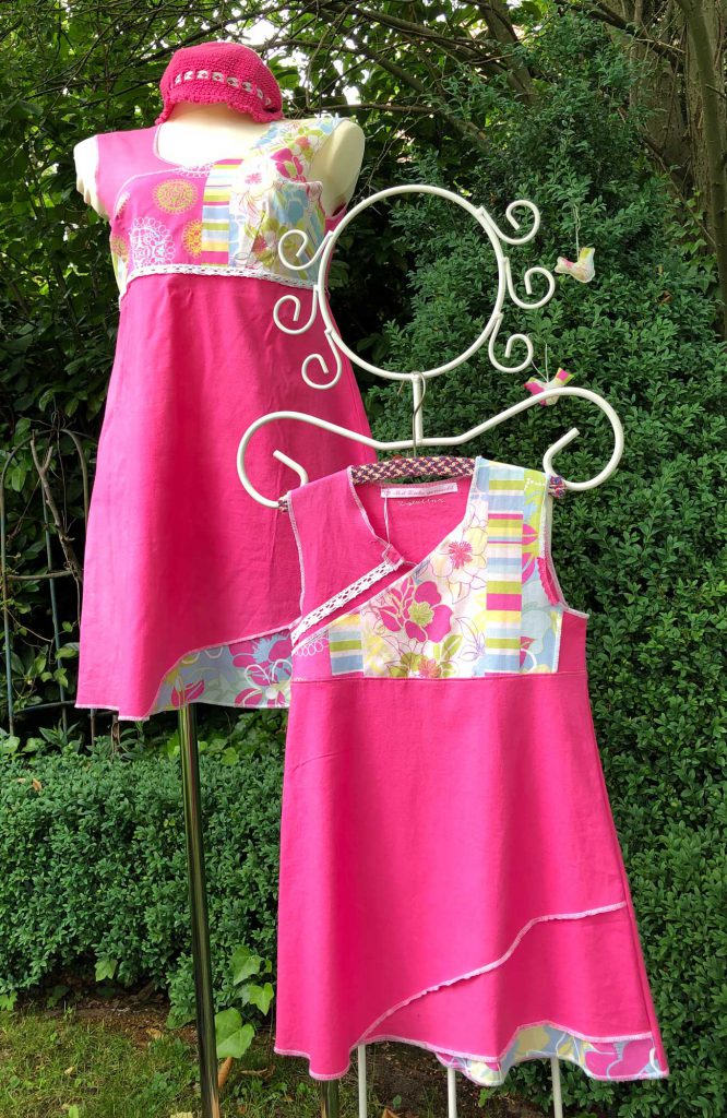 mutter-kind-kleid-pink