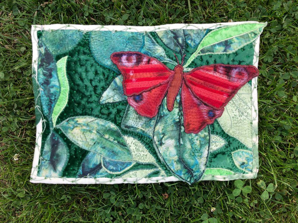 Quilt mit Schmetterlingsmotiv