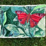 Quilt mit Schmetterlingsmotiv