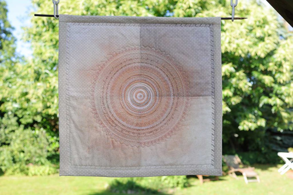 Quilt Sonnenmotiv