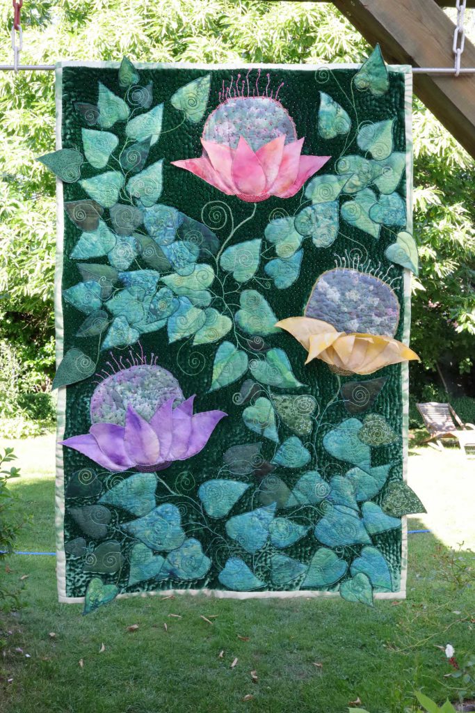 Quilt gruener Zaubergarten