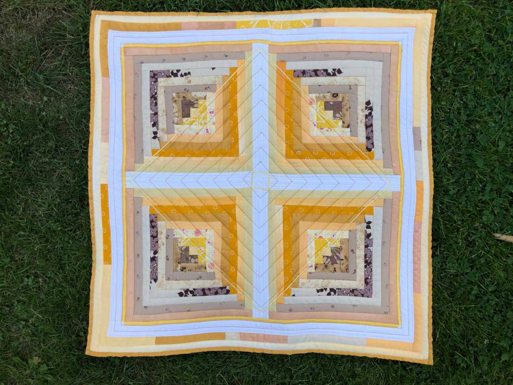 Quilt Quadrate und Linien